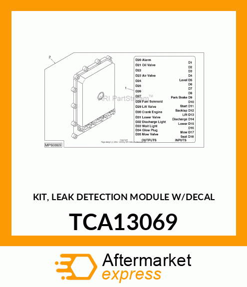 KIT, LEAK DETECTION MODULE W/DECAL TCA13069