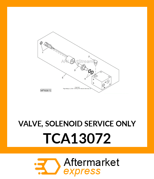 VALVE, SOLENOID (SERVICE ONLY) TCA13072