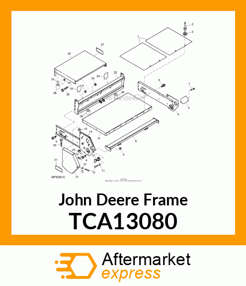 FRAME, REAR SUPPORT TCA13080