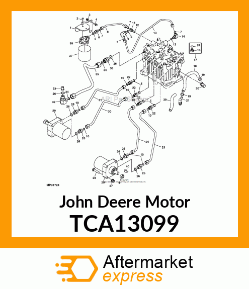 MOTOR, HYDRAULIC TCA13099