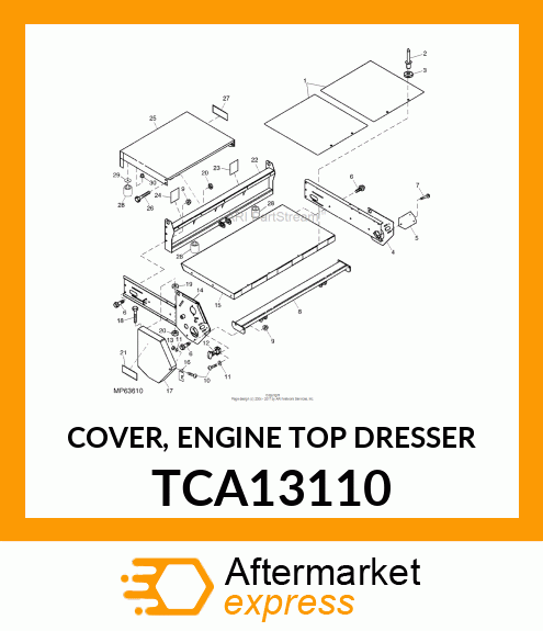 COVER, ENGINE (TOP DRESSER) TCA13110