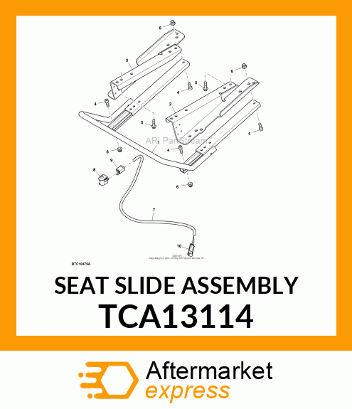 SEAT SLIDE ASSEMBLY TCA13114