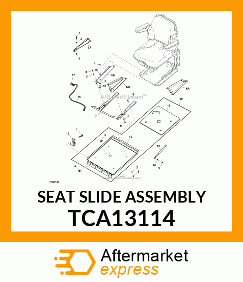 SEAT SLIDE ASSEMBLY TCA13114