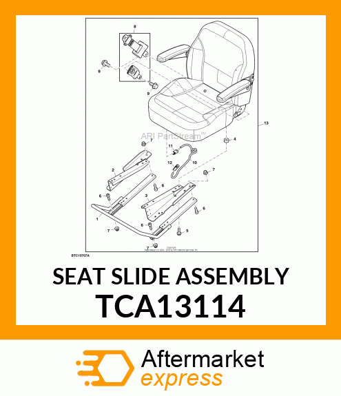 SEAT SLIDE ASSEMBLY TCA13114