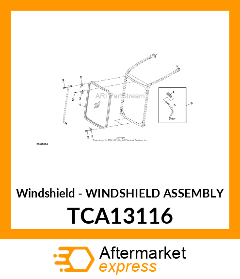 Windshield - WINDSHIELD ASSEMBLY TCA13116