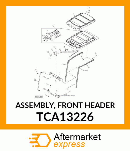 ASSEMBLY, FRONT HEADER TCA13226