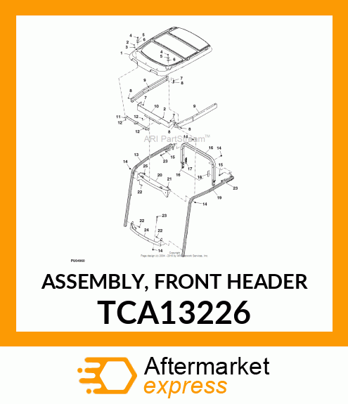 ASSEMBLY, FRONT HEADER TCA13226