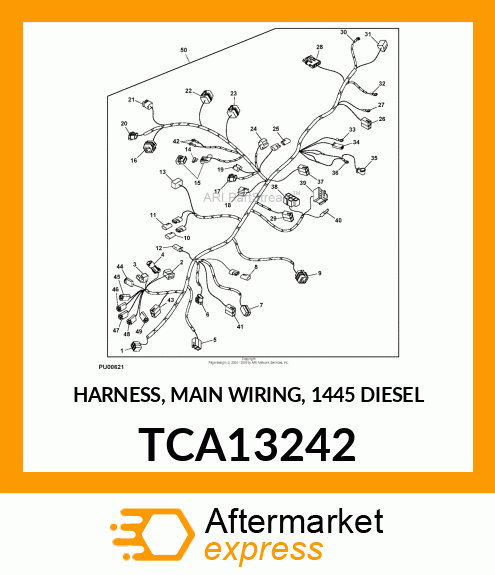 HARNESS, MAIN WIRING, 1445 DIESEL TCA13242