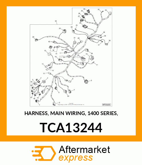 HARNESS, MAIN WIRING, 1400 SERIES, TCA13244