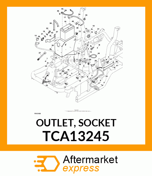 OUTLET, SOCKET TCA13245