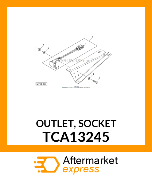 OUTLET, SOCKET TCA13245