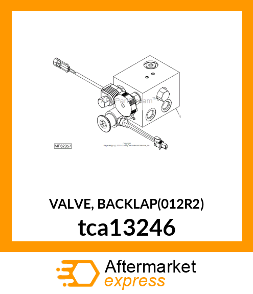 VALVE, BACKLAP(012R2) tca13246