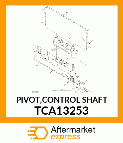 PIVOT,CONTROL SHAFT TCA13253