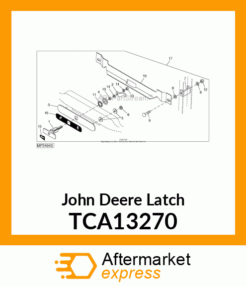 LATCH, COMPRESSION HOOD TCA13270