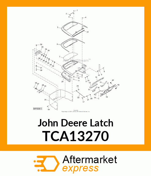 LATCH, COMPRESSION HOOD TCA13270