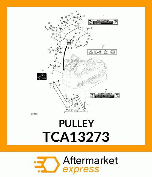 SHEAVE, UPPER WELDED TCA13273