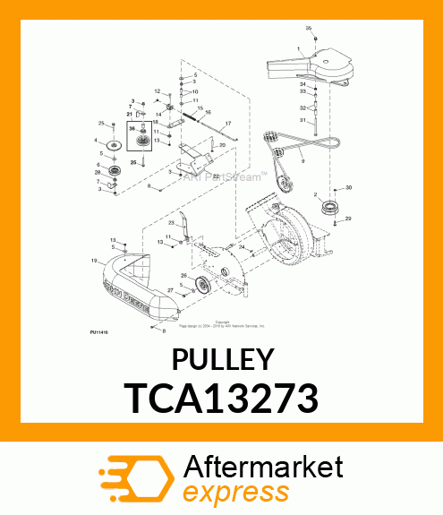 SHEAVE, UPPER WELDED TCA13273