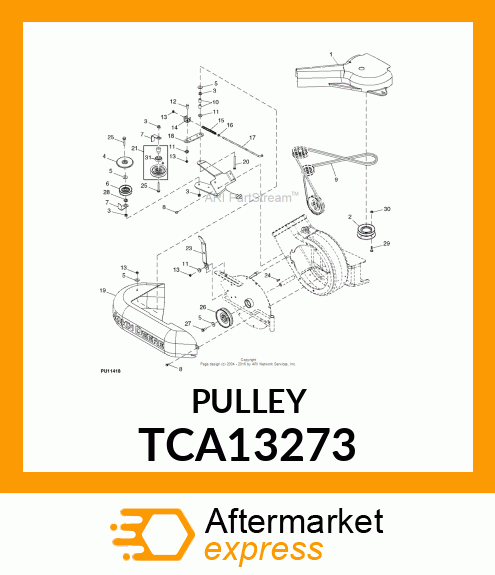 SHEAVE, UPPER WELDED TCA13273