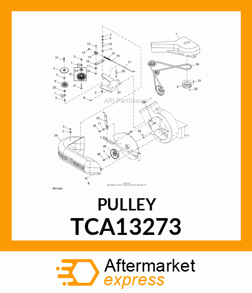 SHEAVE, UPPER WELDED TCA13273