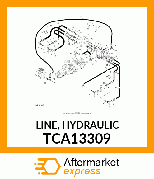 LINE, HYDRAULIC TCA13309