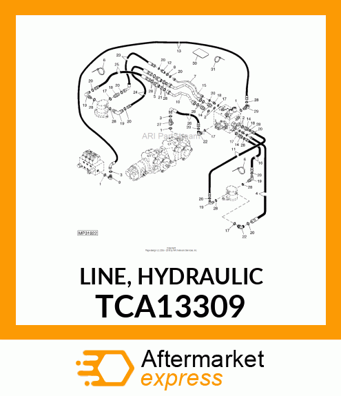 LINE, HYDRAULIC TCA13309