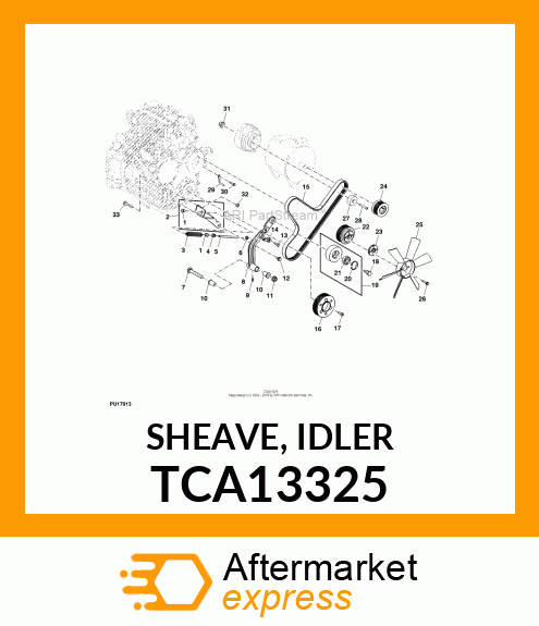 SHEAVE, IDLER TCA13325