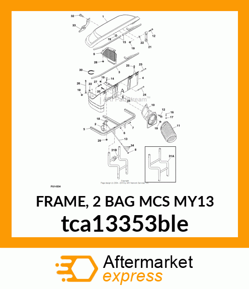 FRAME, 2 BAG MCS (MY13) tca13353ble