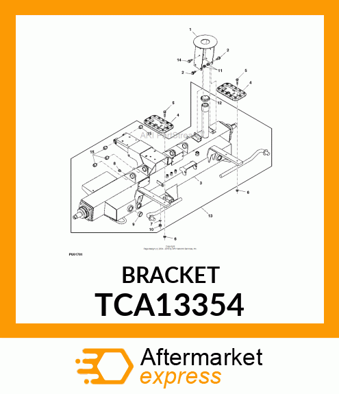 BRACKET, WELDED TCA13354