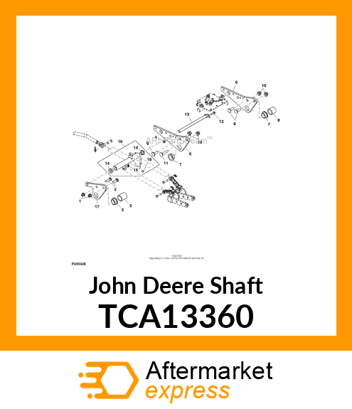 SHAFT, BELCRANK PIVOT ASSY TCA13360