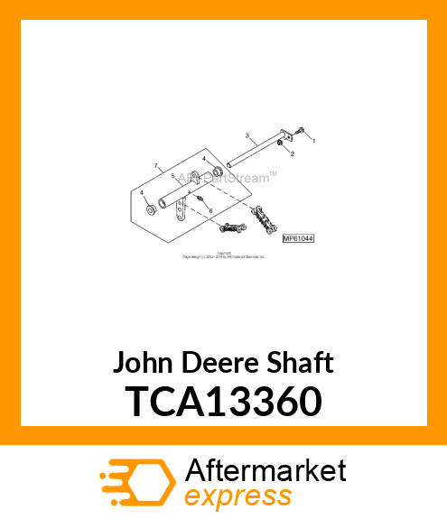 SHAFT, BELCRANK PIVOT ASSY TCA13360