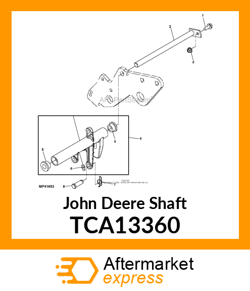 SHAFT, BELCRANK PIVOT ASSY TCA13360