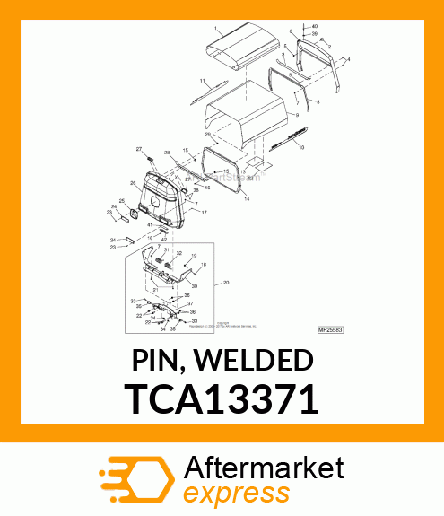 PIN, WELDED TCA13371