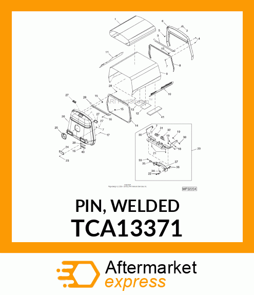 PIN, WELDED TCA13371