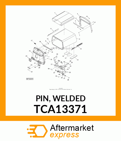 PIN, WELDED TCA13371