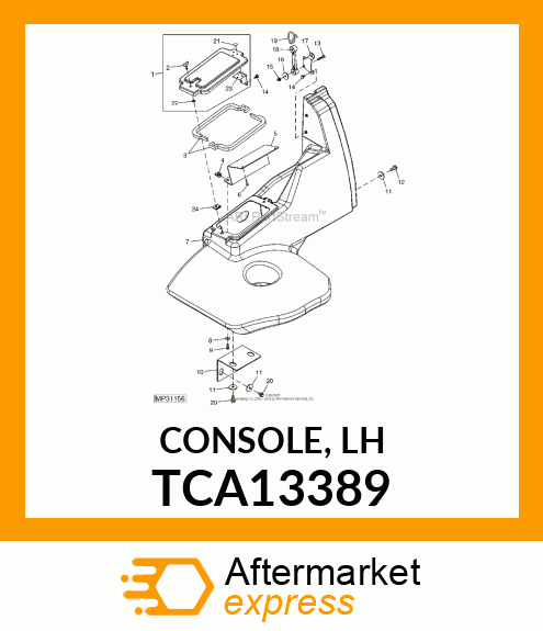 CONSOLE, LH TCA13389