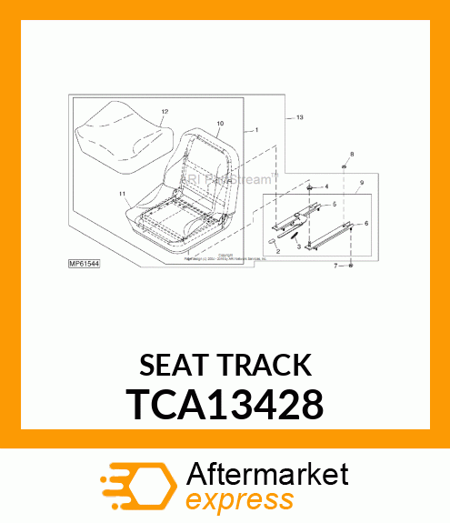 SEAT SLIDE KIT TCA13428