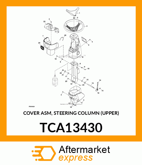 COVER ASM, STEERING COLUMN (UPPER) TCA13430