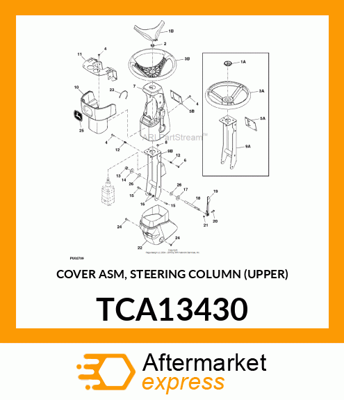 COVER ASM, STEERING COLUMN (UPPER) TCA13430