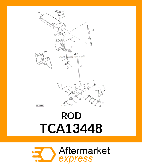 HANDLE, 4WD ASSEMBLY TCA13448