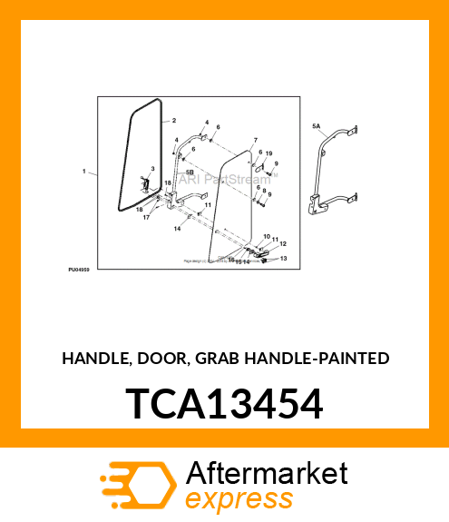 HANDLE, DOOR, GRAB HANDLE TCA13454