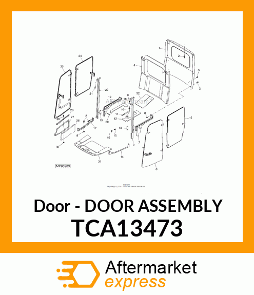 Door - DOOR ASSEMBLY TCA13473