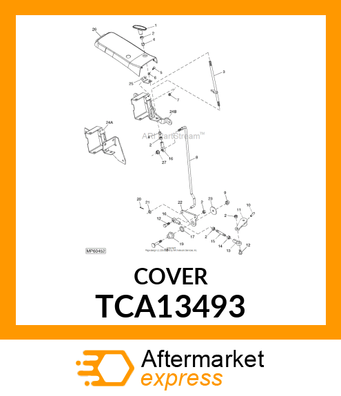 COVER, REAR CONTROLS TCA13493