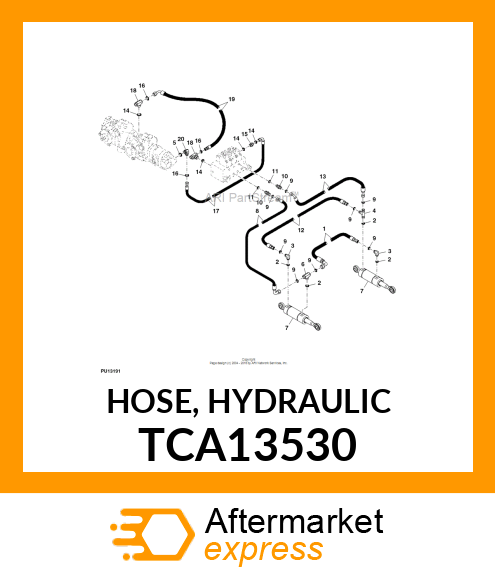 HOSE, HYDRAULIC TCA13530