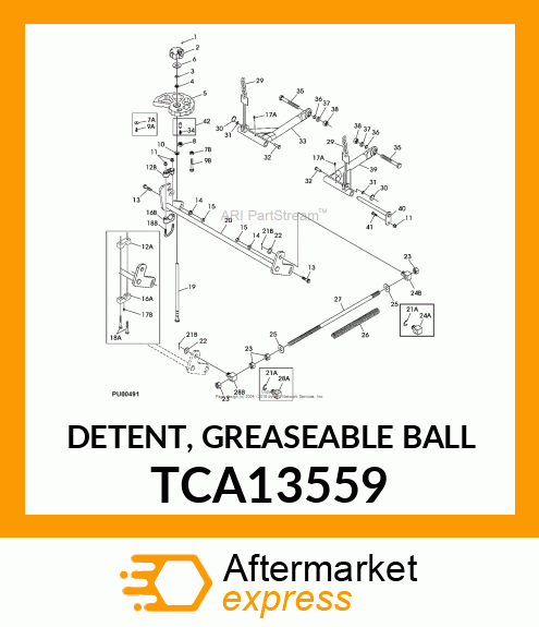 DETENT, GREASEABLE BALL TCA13559