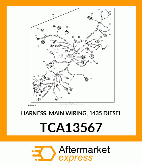 HARNESS, MAIN WIRING, 1435 DIESEL TCA13567