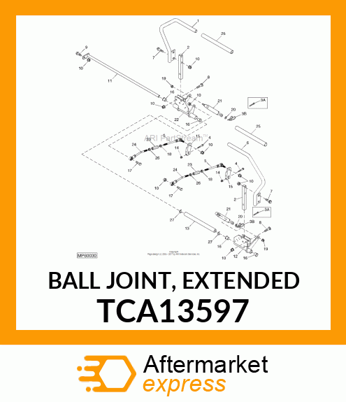 BALL JOINT, EXTENDED TCA13597