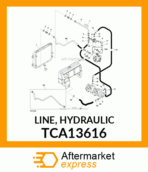 LINE, HYDRAULIC TCA13616