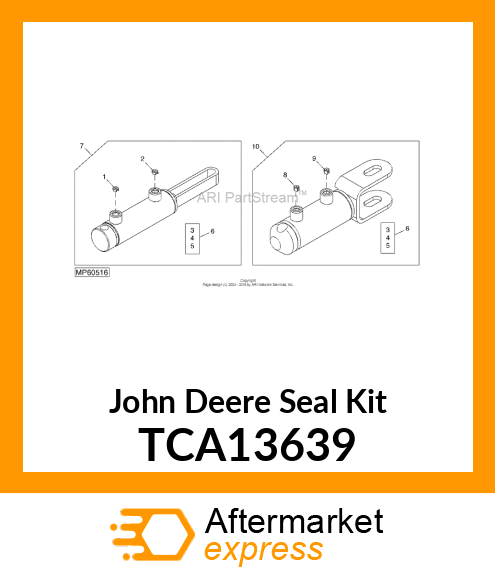 KIT, SEAL REPAIR FOR LIFT CYLINDERS TCA13639