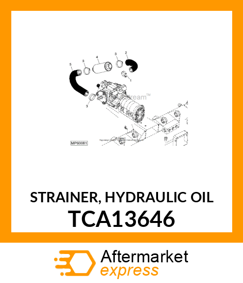 STRAINER, HYDRAULIC OIL TCA13646