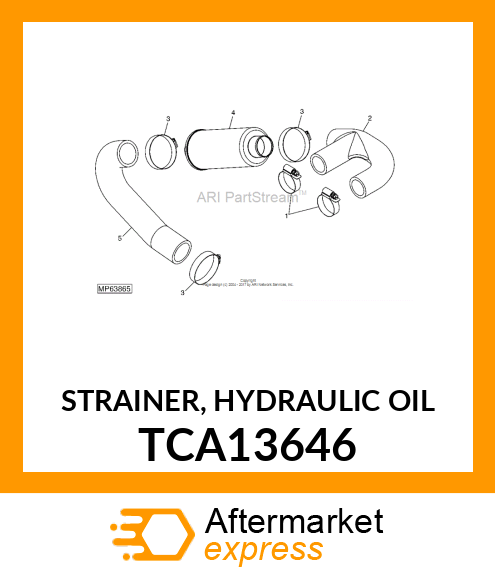 STRAINER, HYDRAULIC OIL TCA13646